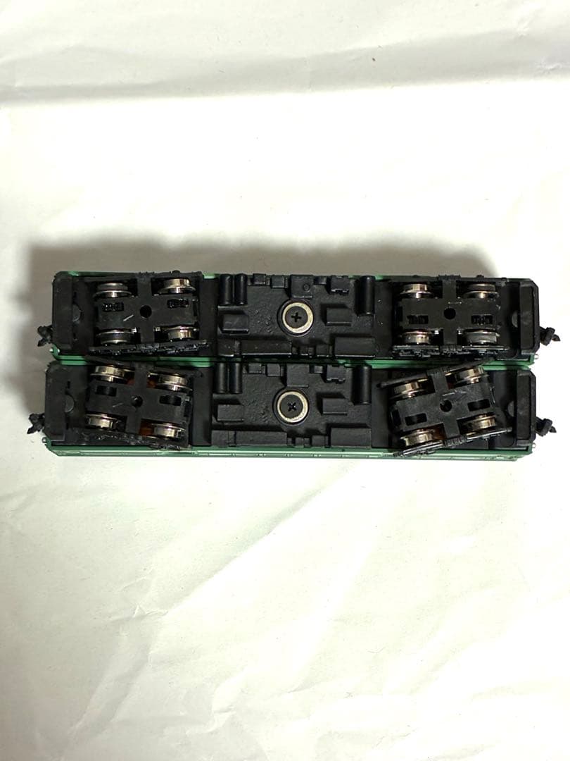 箱根登山鉄道モハ2形 \"緑塗装\"(2輌セット)モデモ　ライト点灯動力動作確認済