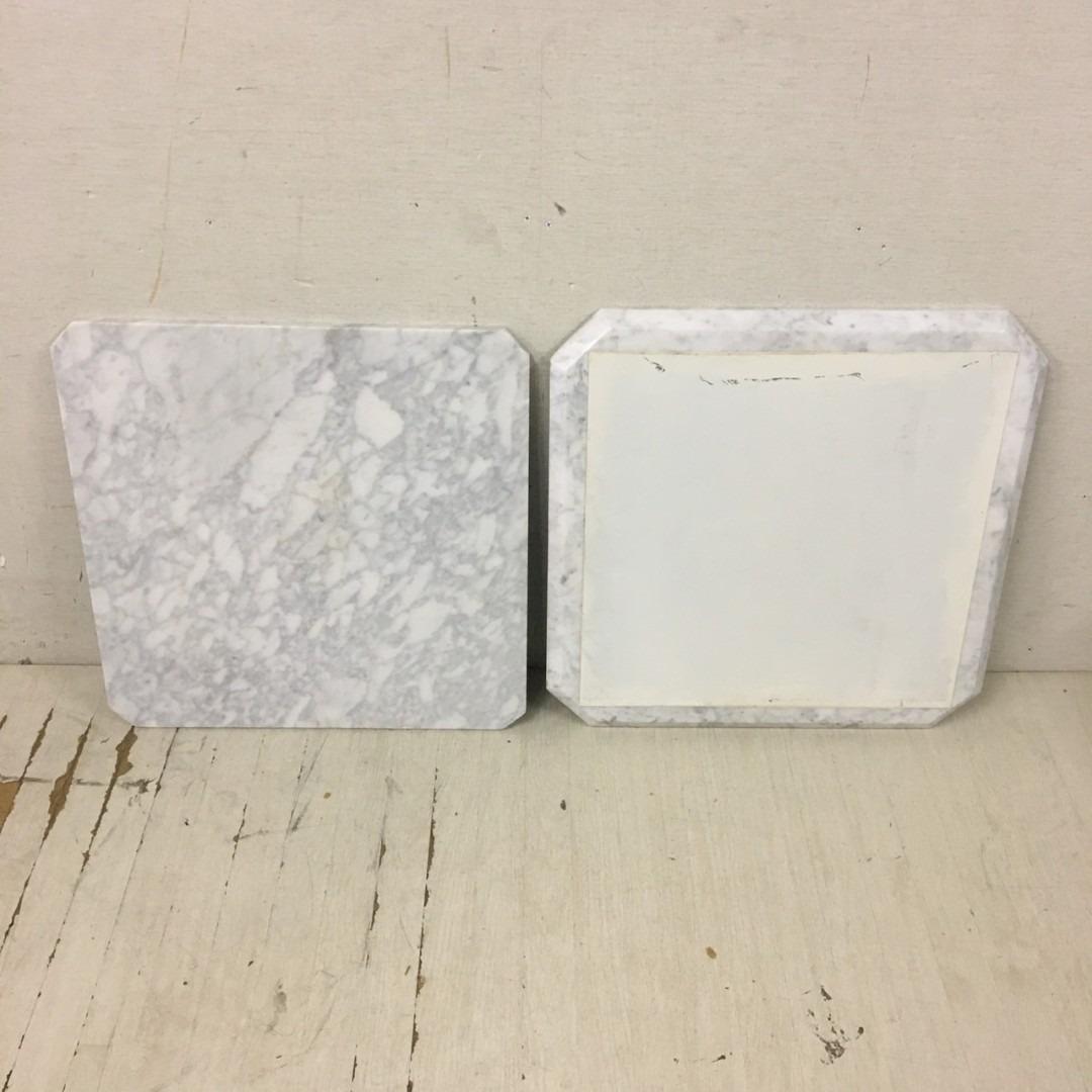 25023 大理石サイドテーブル　2段　幅50cm