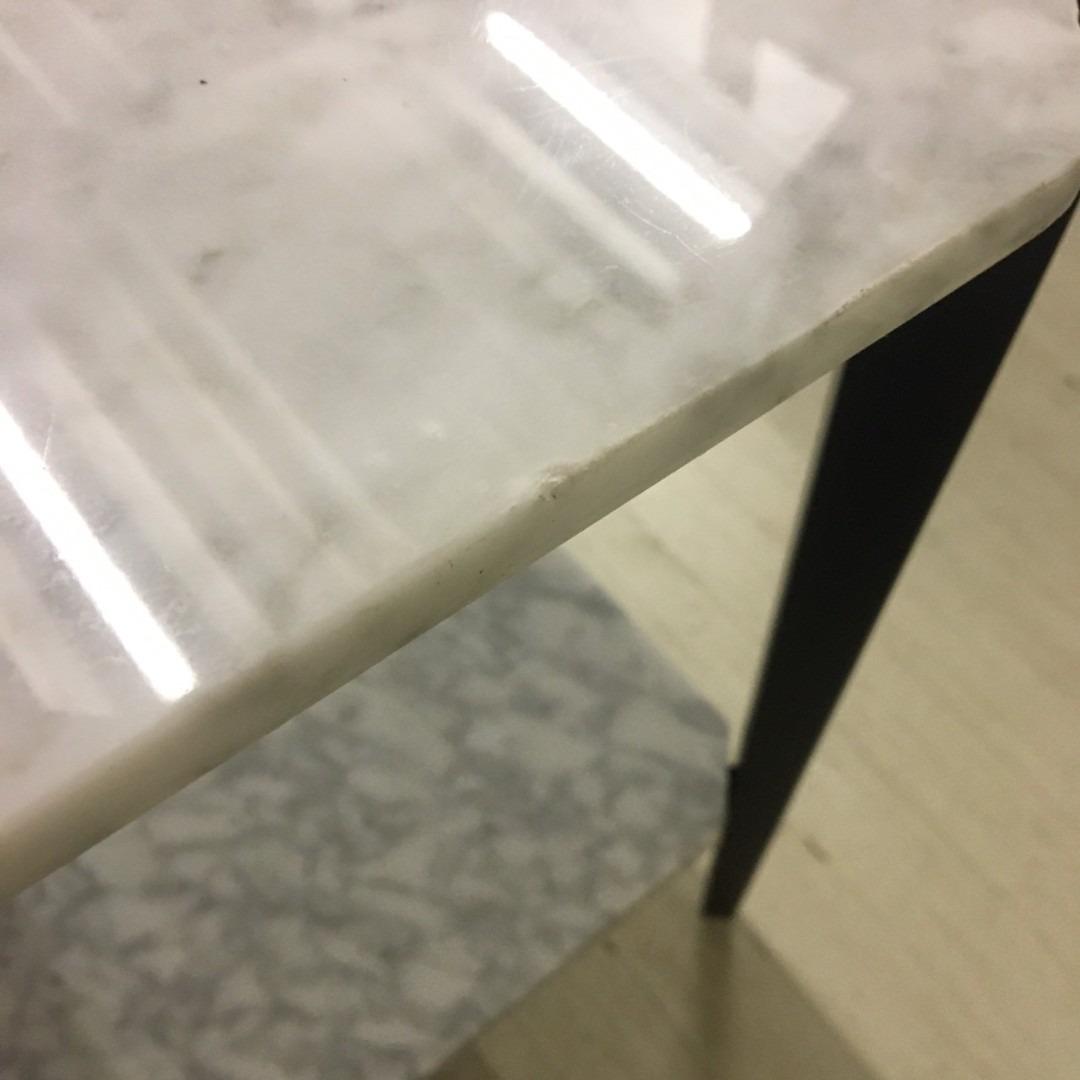 25023 大理石サイドテーブル　2段　幅50cm