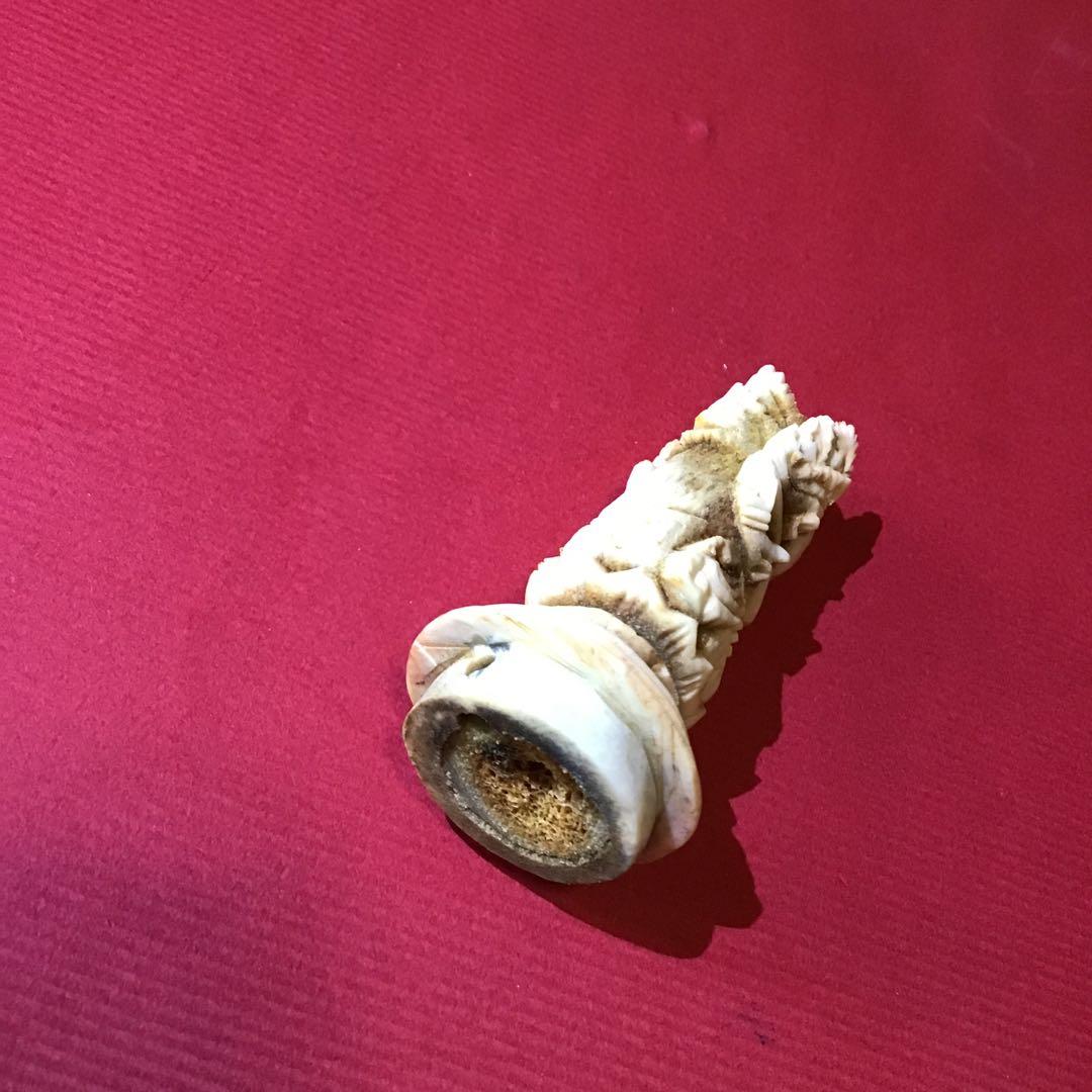 仏彫 根付 日本ホンシュウ鹿角材質 N7 - メルカリ