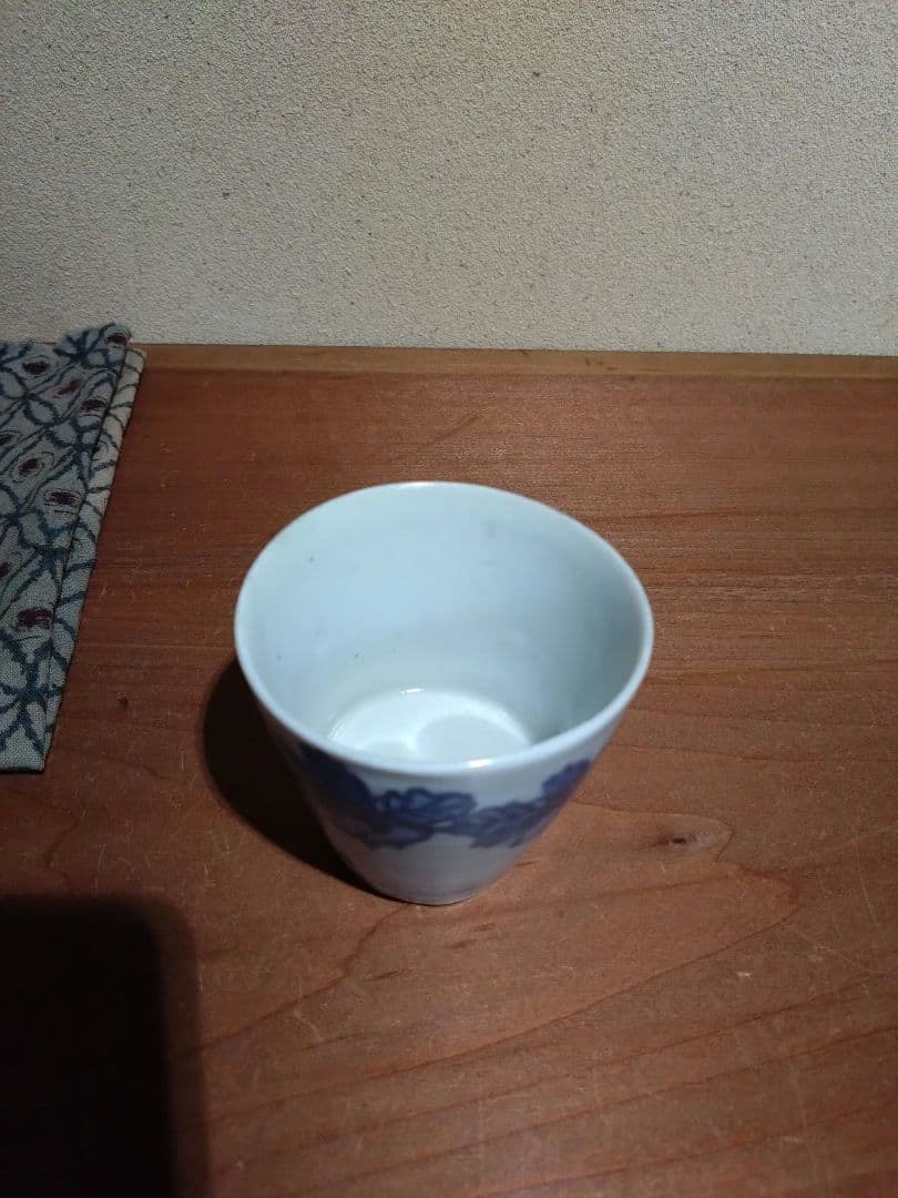 古伊万里 こんにゃく印判 大根と蕪 猪口 古印判 蒟蒻印判 民藝 - メルカリ