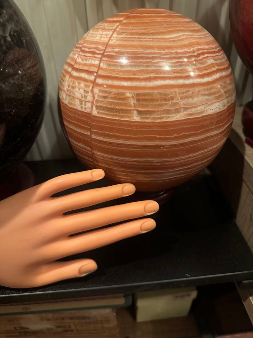 特大　天然石　ハニーカルサイトスフィア 7.2k g ケセラセラ石2個セット