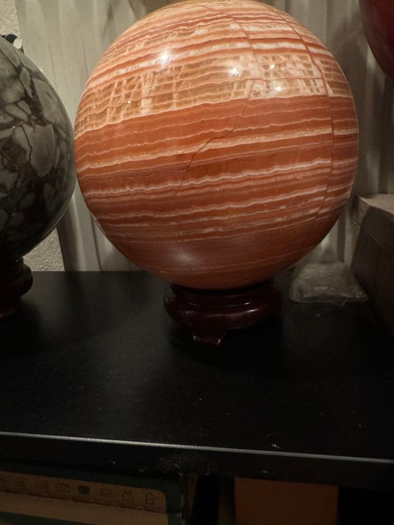 特大　天然石　ハニーカルサイトスフィア 7.2k g ケセラセラ石2個セット