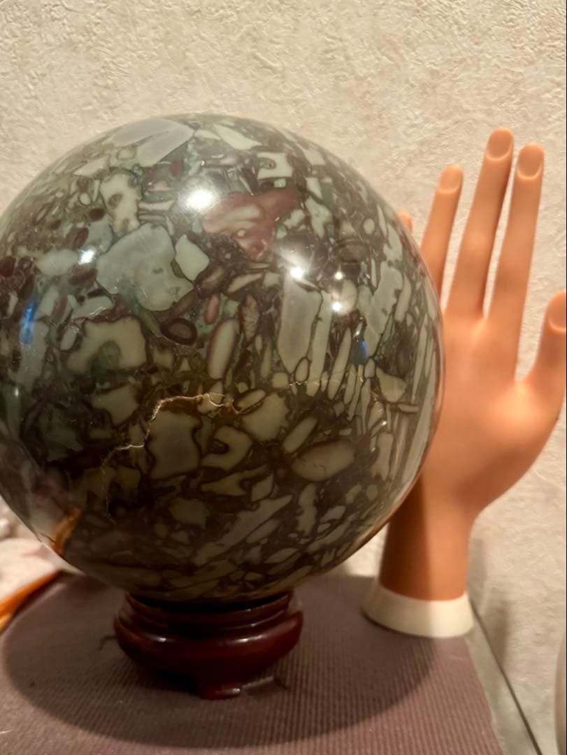 特大　天然石　ハニーカルサイトスフィア 7.2k g ケセラセラ石2個セット