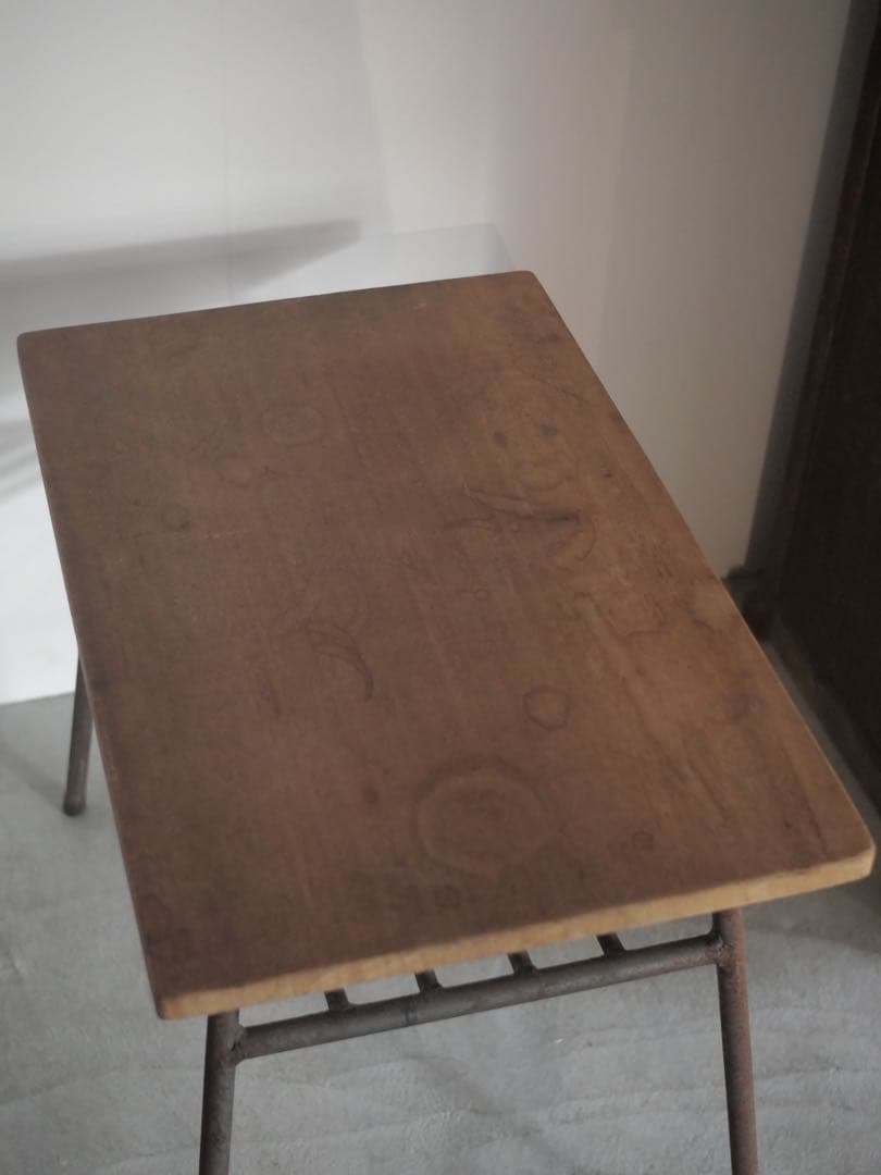 ①コーヒーテーブル　サイドテーブル　机　古家具　古道具　アンティーク　昭和レトロ