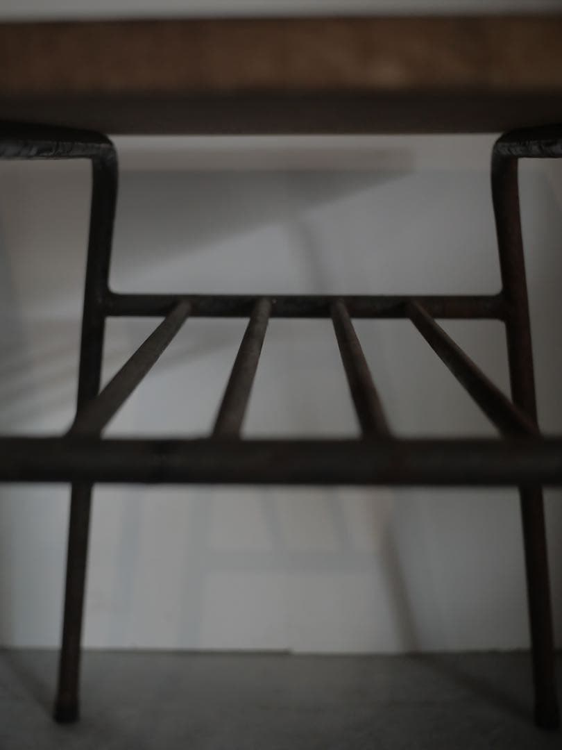 ①コーヒーテーブル　サイドテーブル　机　古家具　古道具　アンティーク　昭和レトロ