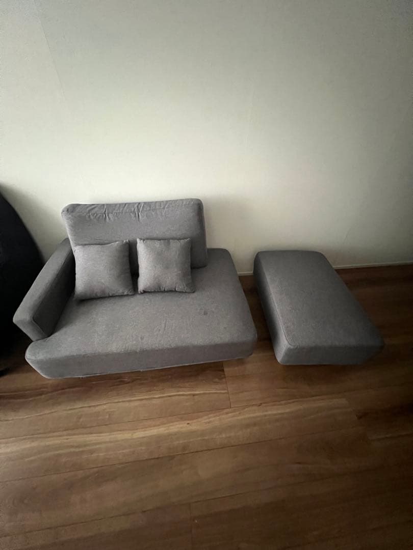 【3人掛け用】ソファ オットマン　クッション付き右肘