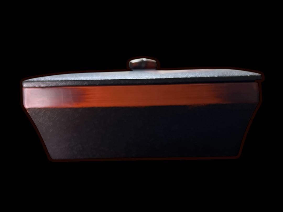 《和風アンティーク&レア》香川漆器 讃岐特産 天然木素材装飾美角菓子器