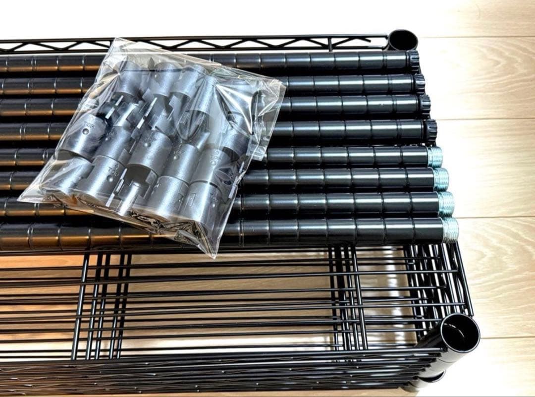 【2個】5段スチールラック キャスターなし幅91.4奥行35.6高さ183cm