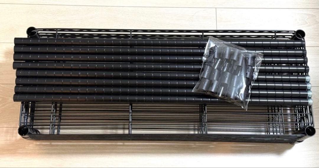 【2個】5段スチールラック キャスターなし幅91.4奥行35.6高さ183cm