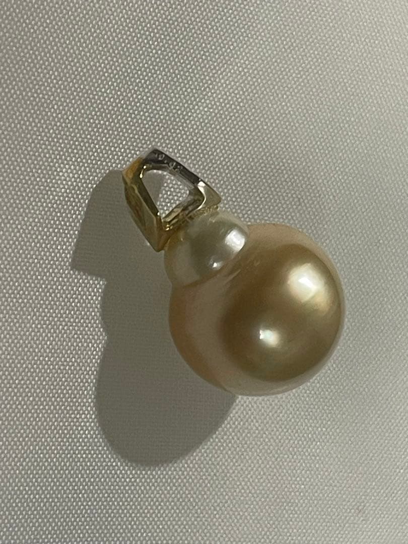 K18/WG コンビ 真珠12mm ペンダントトップ 4.9g