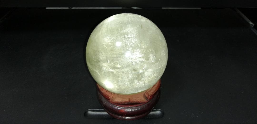 水晶玉 シトリン■直径９０mm■