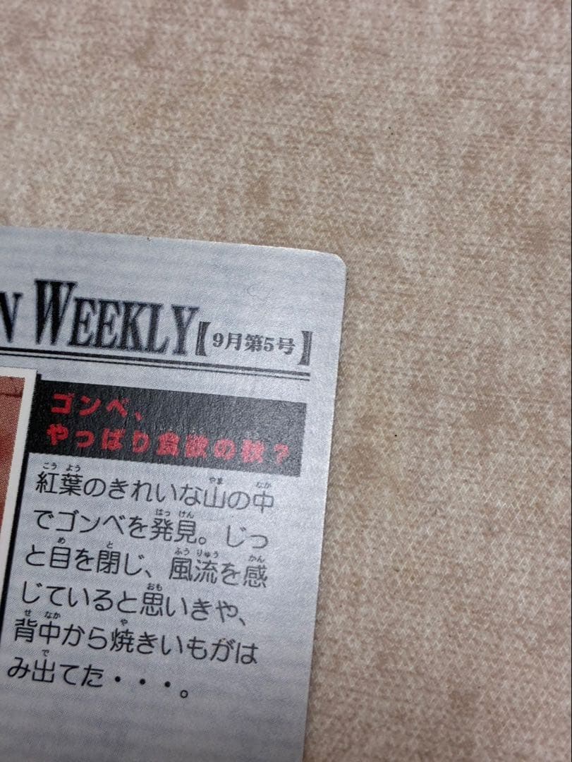 現状品】レア「ゴンベ、やっぱり食欲の秋？」 ポケモン ウィークリー
