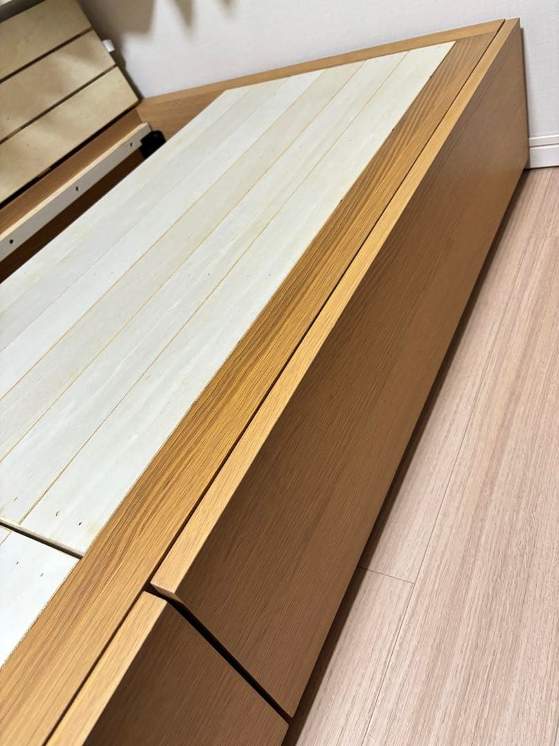 【トシミ】無印良品 収納ベッド・スモール・オーク材