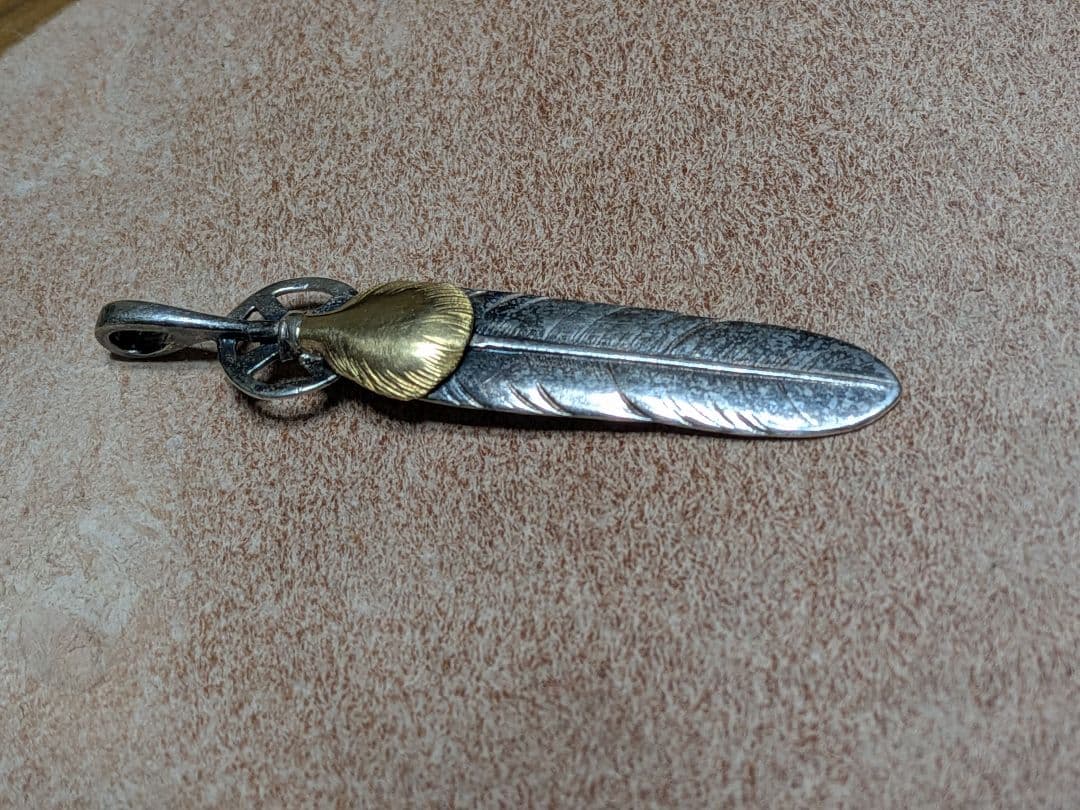 金ハート付ストレートフェザー・ハートホイールフェザー 【大】①