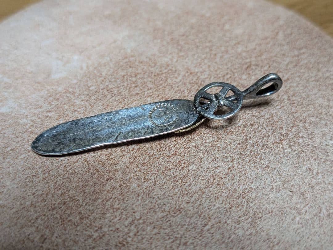 金ハート付ストレートフェザー・ハートホイールフェザー 【大】①