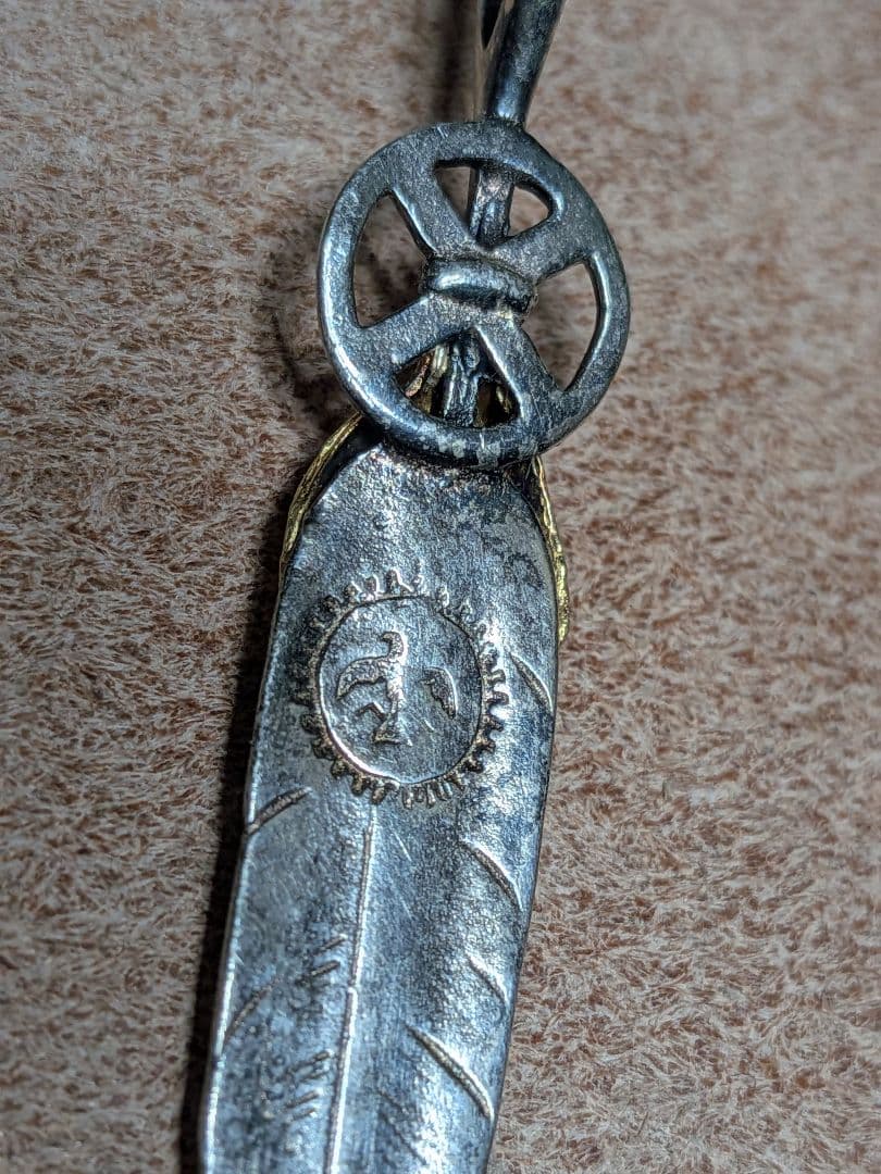 金ハート付ストレートフェザー・ハートホイールフェザー 【大】①