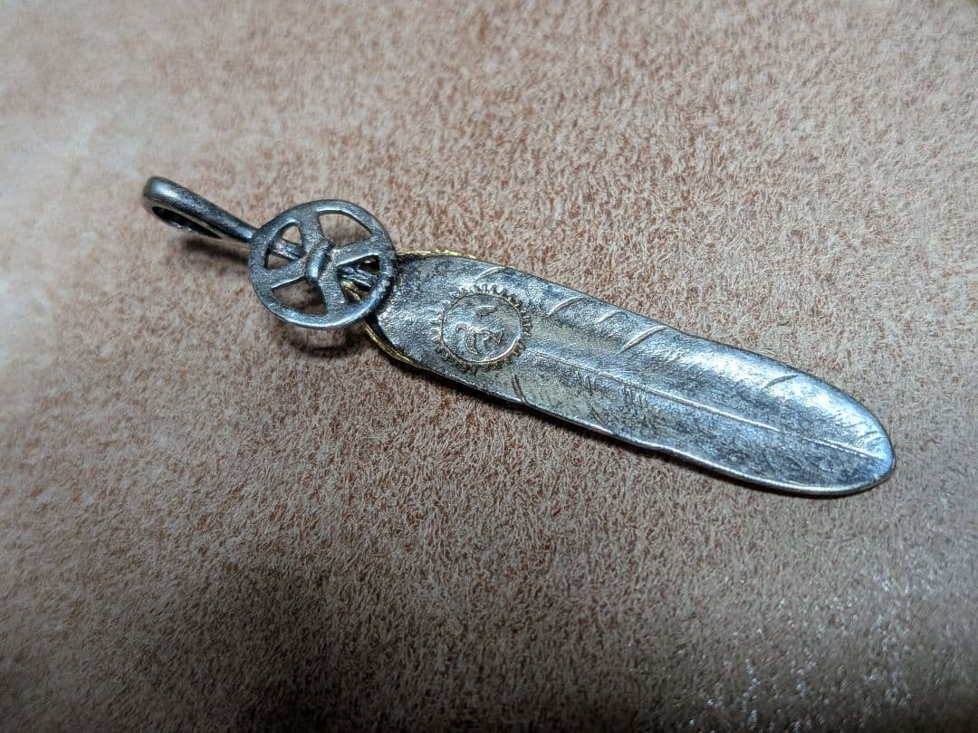 金ハート付ストレートフェザー・ハートホイールフェザー 【大】①