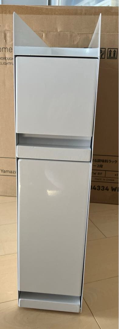 ✦未使用✦tower 山崎実業 調味料ラック 黒 2段