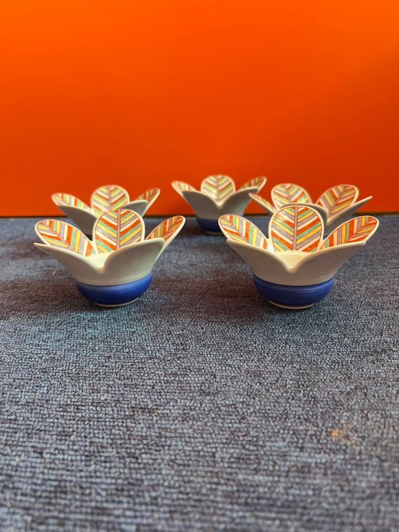 1306 幸楽窯　羽付き　小鉢　5客　未使用