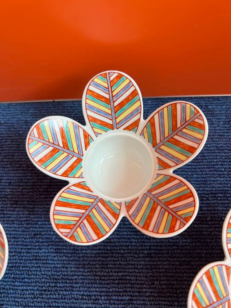 1306 幸楽窯　羽付き　小鉢　5客　未使用