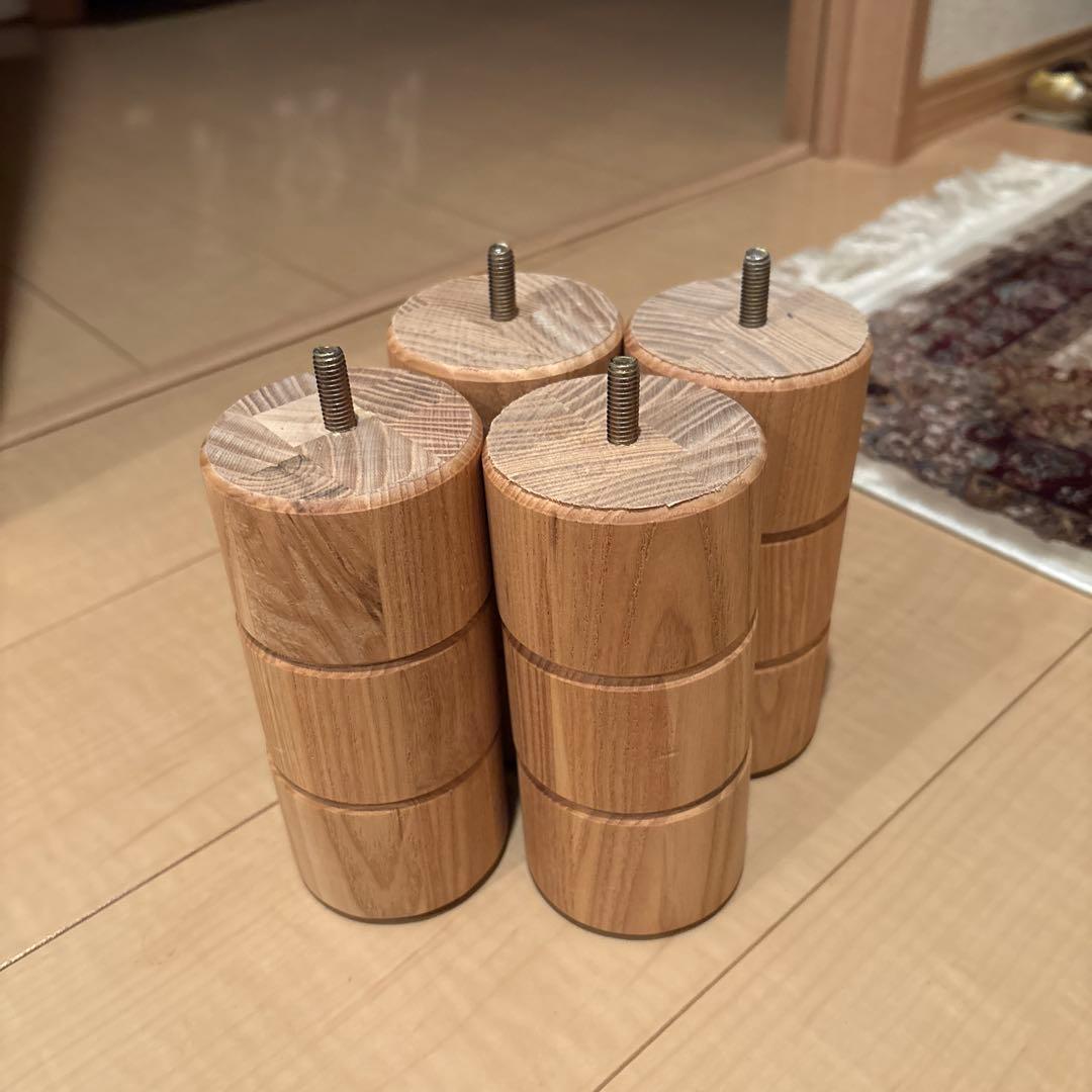 シングル木製ベッドフレーム 2台　上部収納、コンセント付