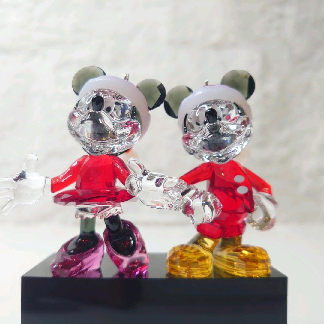 【美品】スワロフスキー ディズニー ミッキー ミニー 2体セット オーナメント