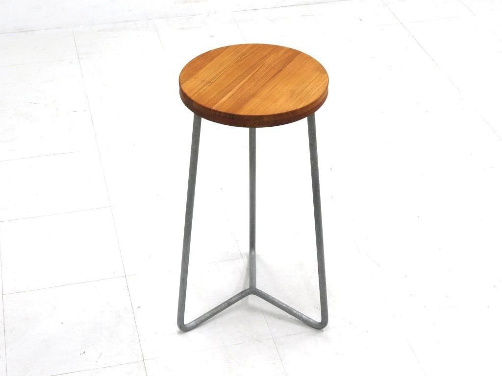 展示品　グリュートヒュッタン　チーク材　スツール　カウンターチェア　アウトドア