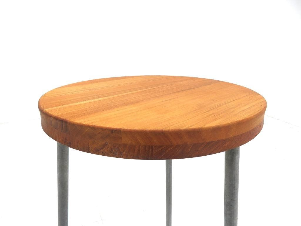 展示品　グリュートヒュッタン　チーク材　スツール　カウンターチェア　アウトドア