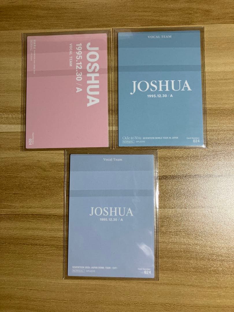 SEVENTEEN ジョシュア 直筆サイントレカ 3枚セット