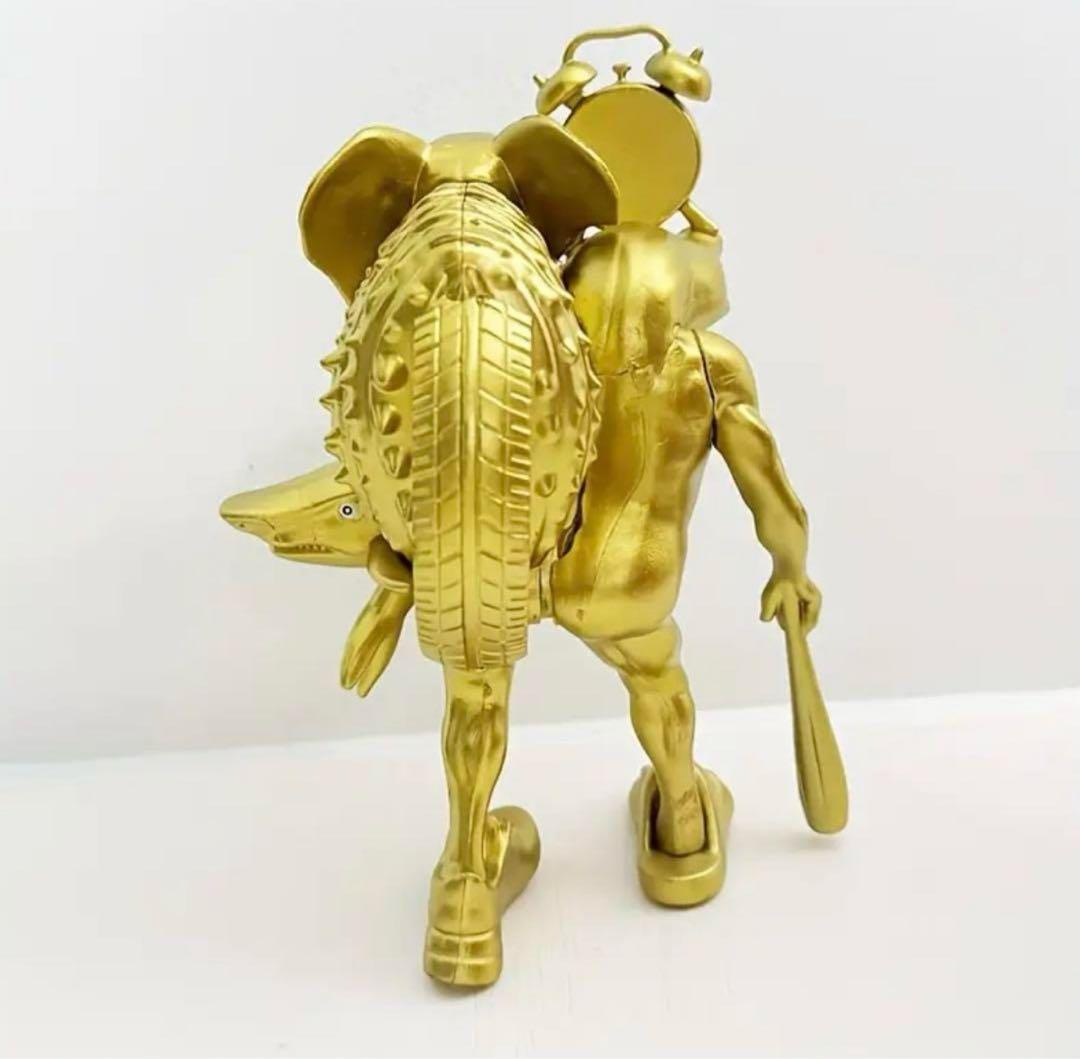 新品 イタリアンブレインロット 組み立てゴールドフィギュア 人形 金色