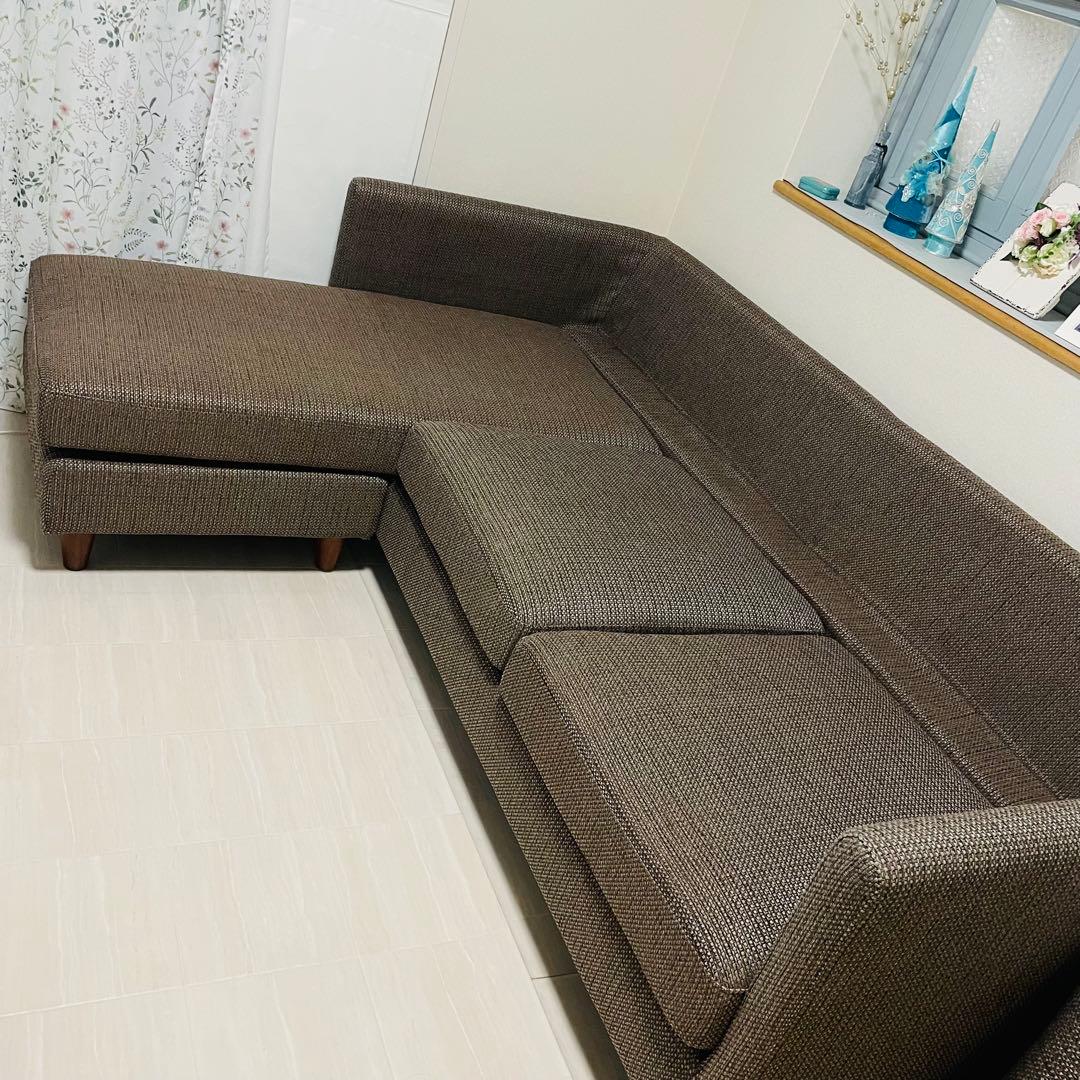 美品　ソファー3人掛けオットマン or 2P +カウチ（クッション組替可能）