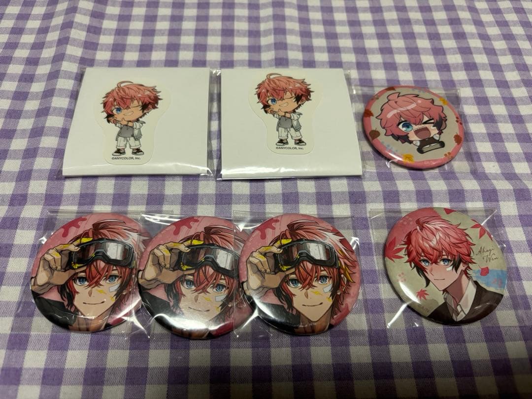 にじさんじ 赤城ウェン 缶バッジ7点セット - メルカリ