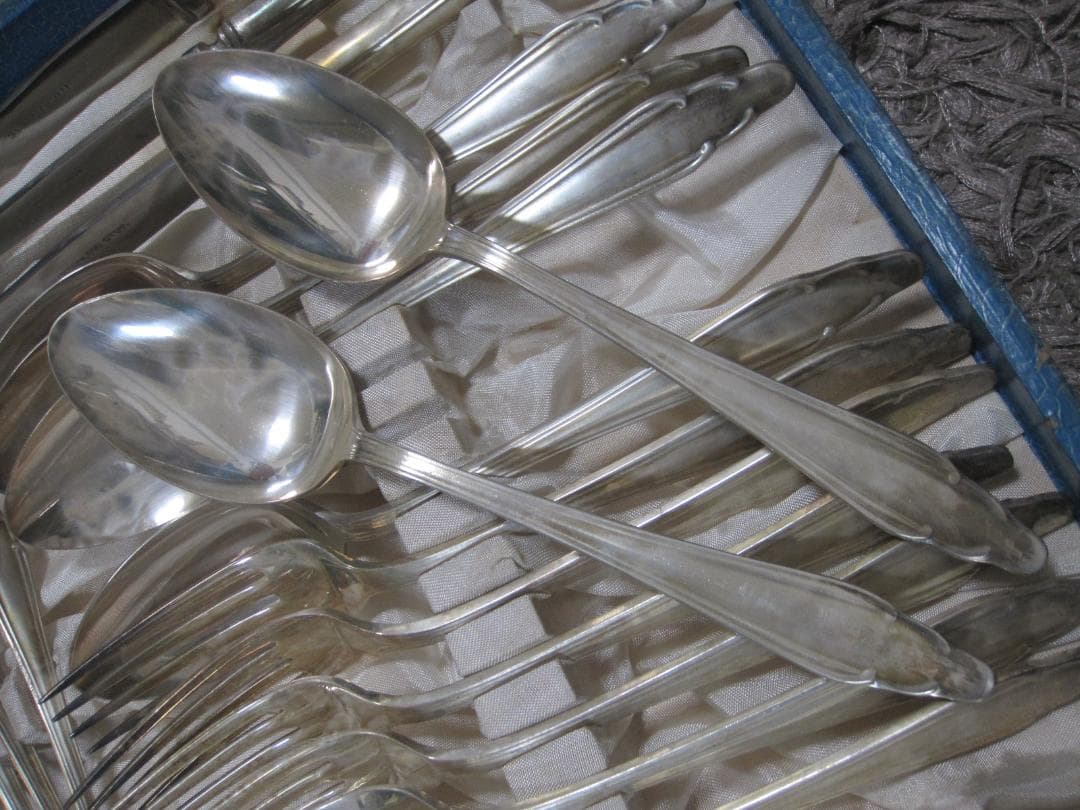 銀メッキ? カトラリー N.S. 24点まとめて ステンレス レトロ