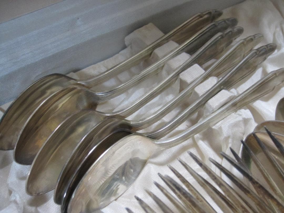 銀メッキ? カトラリー N.S. 24点まとめて ステンレス レトロ