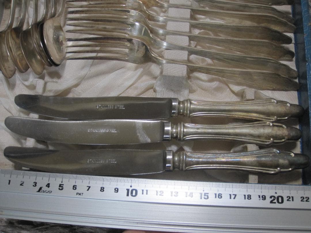 銀メッキ? カトラリー N.S. 24点まとめて ステンレス レトロ