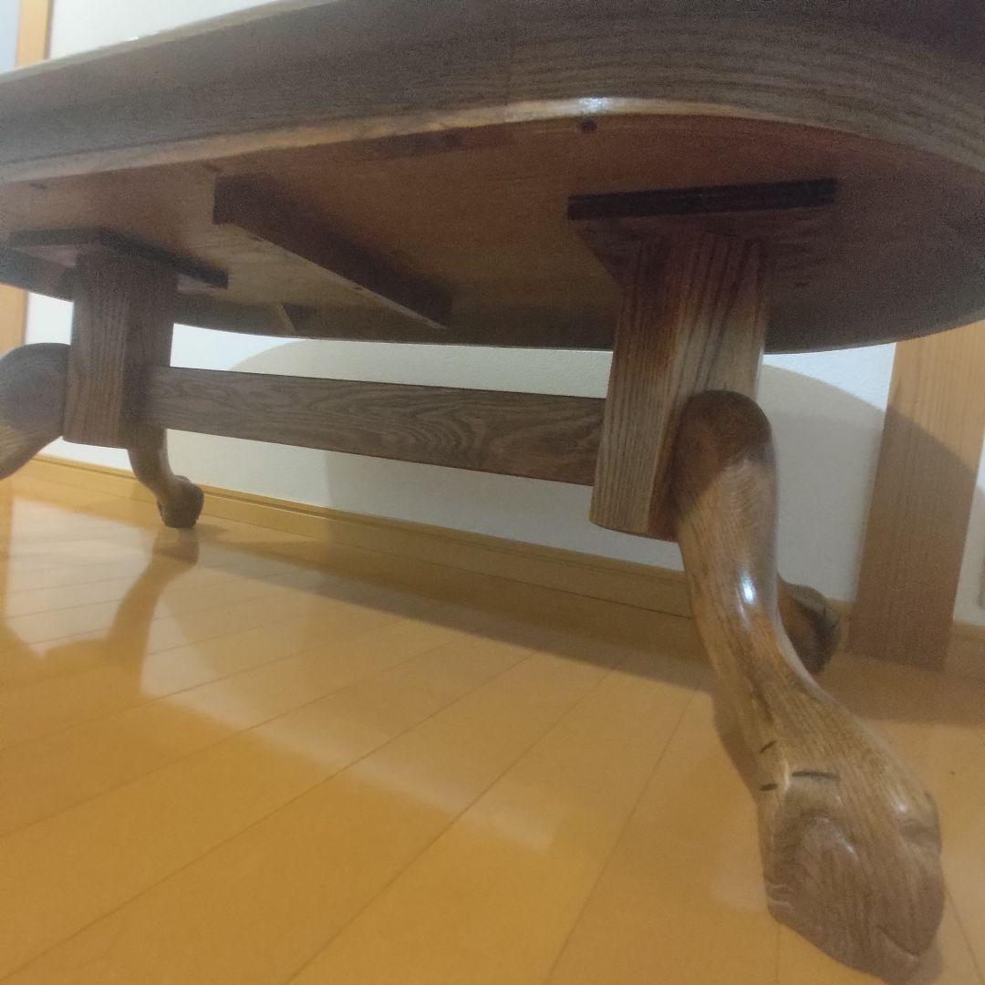 【アメリカンヴィンテージ家具】クロウ＆ボール脚 コーヒーテーブル