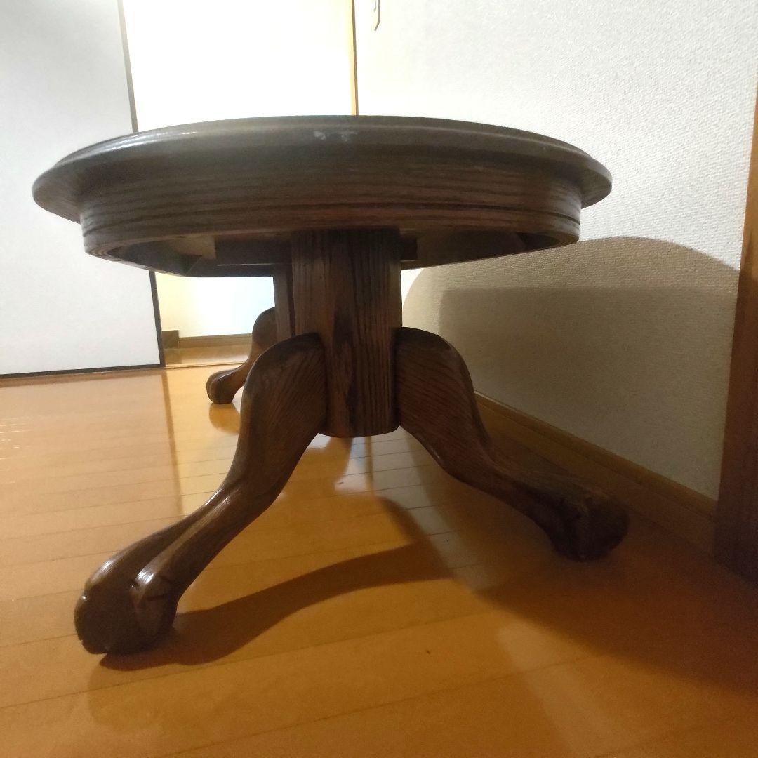 【アメリカンヴィンテージ家具】クロウ＆ボール脚 コーヒーテーブル