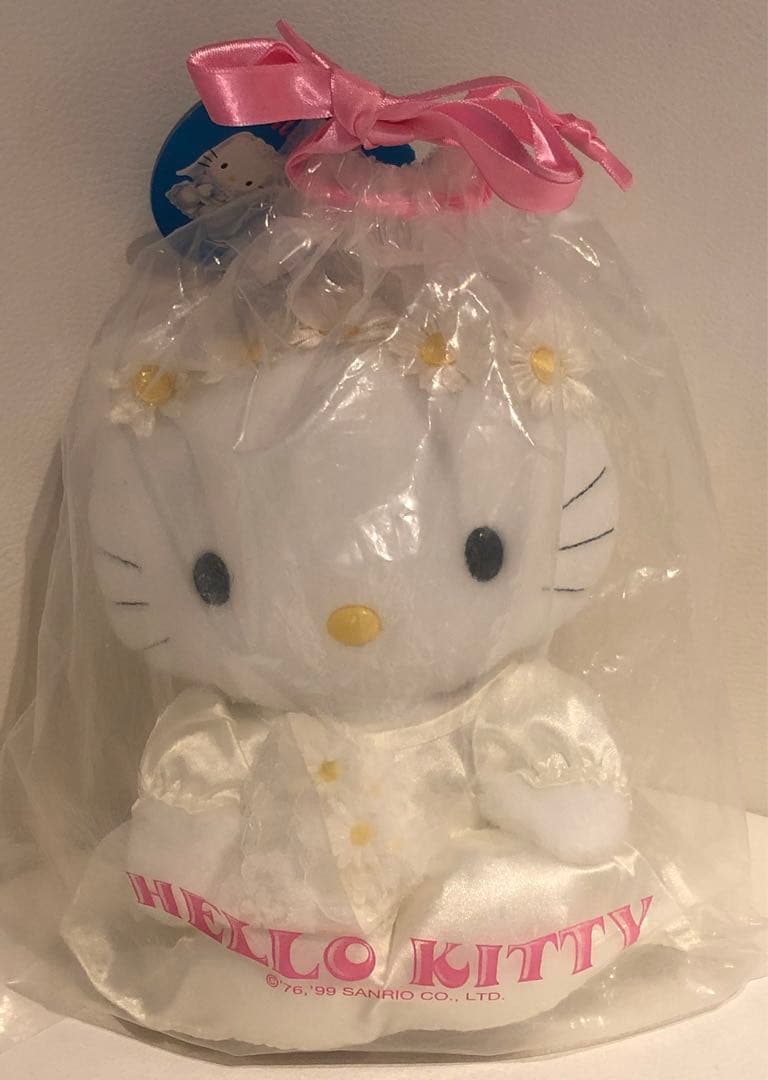 ハローキティ ぬいぐるみ ウエディング ドール 1999年 新品タグ付き