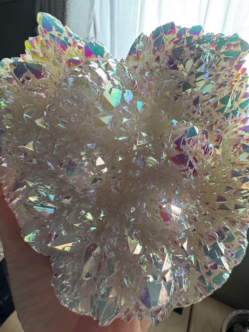 Special SALE！ 22000→17000円オーラ水晶 BIGハート