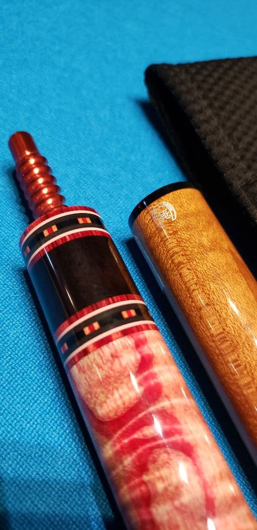 新作　早川工房カスタムキュー　グリップ3分割ストレート　エクステンションセット