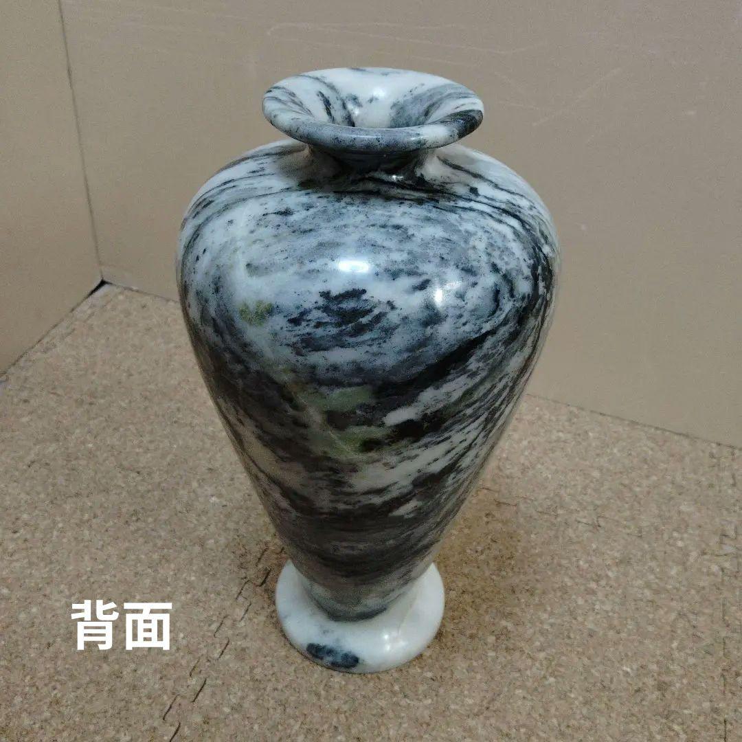 統一教会 大理石 壺 花瓶 フラワーベース 石壺 骨董 アンティーク 韓国