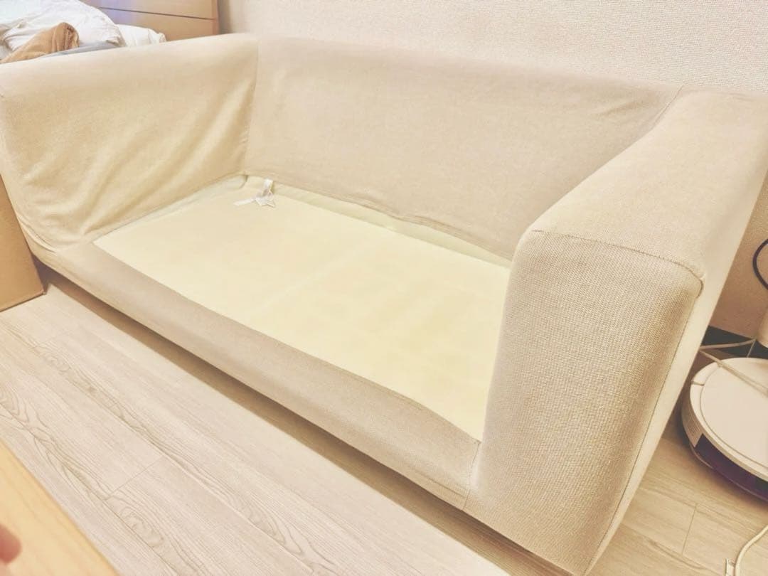 【直接引取りも可】無印良品 ソファ 2シーター ウレタンポケットコイル ベージュ