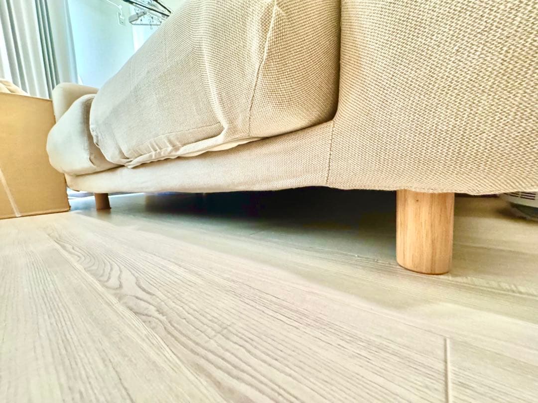 【直接引取りも可】無印良品 ソファ 2シーター ウレタンポケットコイル ベージュ