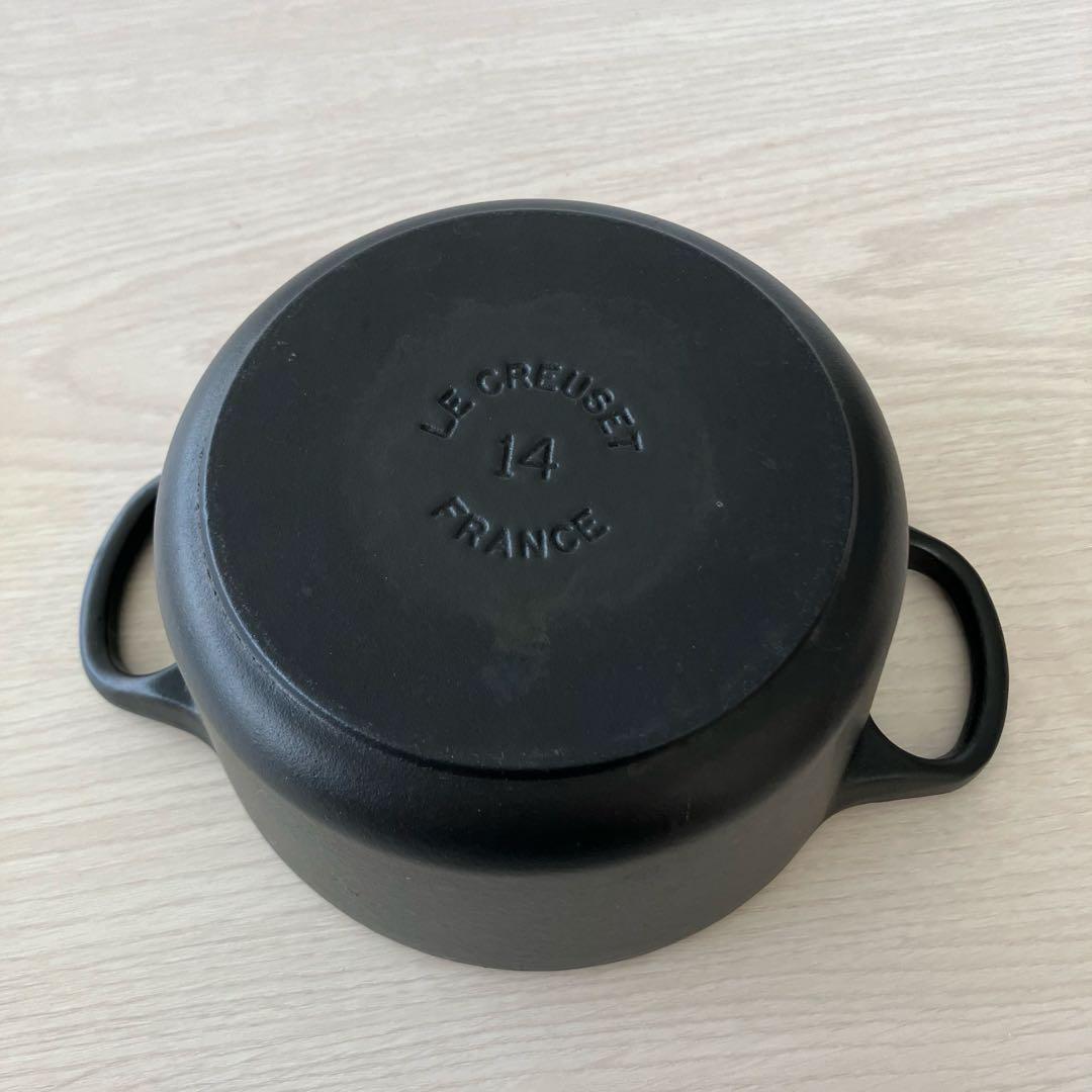 ル・クルーゼ ココットロンド 14cm マットブラック ホーロー　両手鍋　レシピ