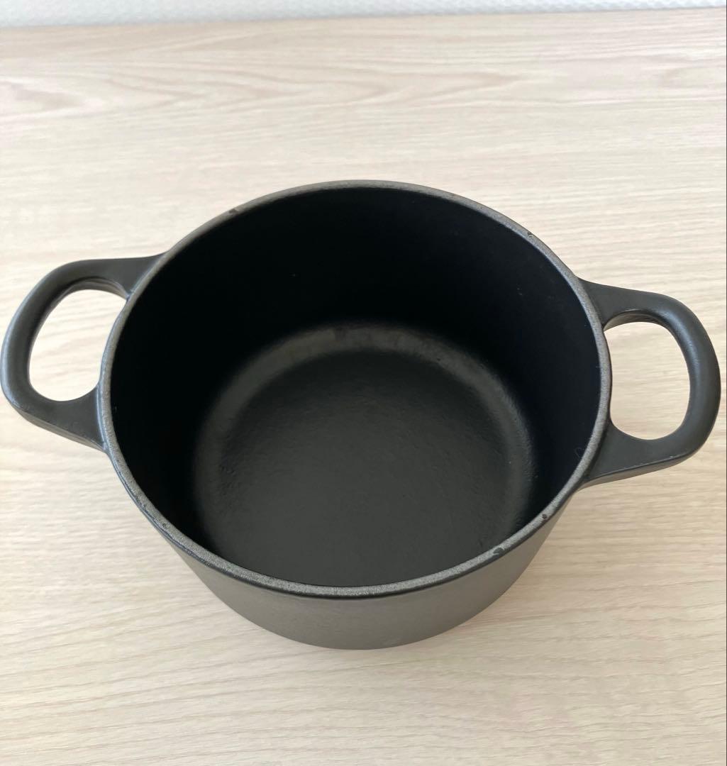 ル・クルーゼ ココットロンド 14cm マットブラック ホーロー　両手鍋　レシピ