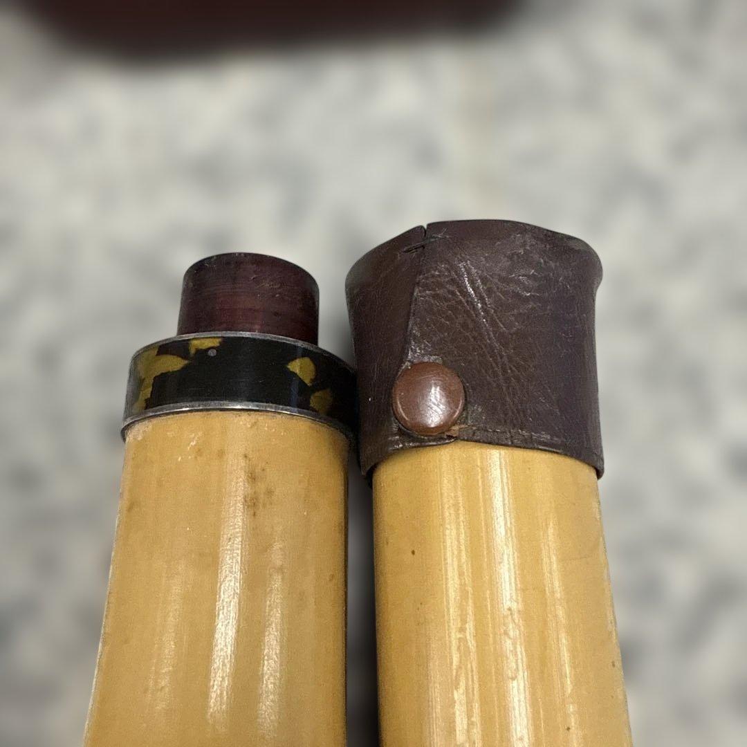 が*う様 尺八本体 竹製 革製キャップ付き 和楽器 音楽