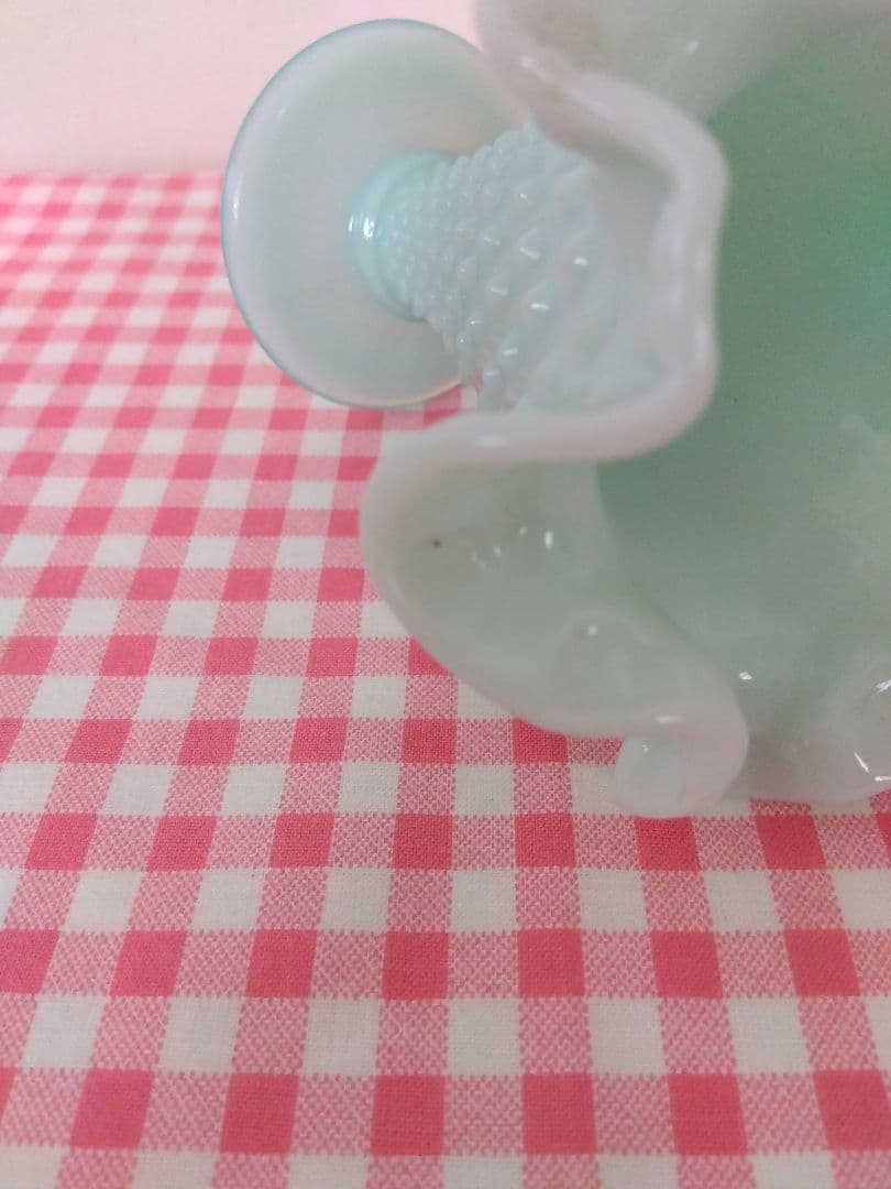 最終価格！ 美品 フェントン 花瓶 USA ヴィンテージ ミントブルー