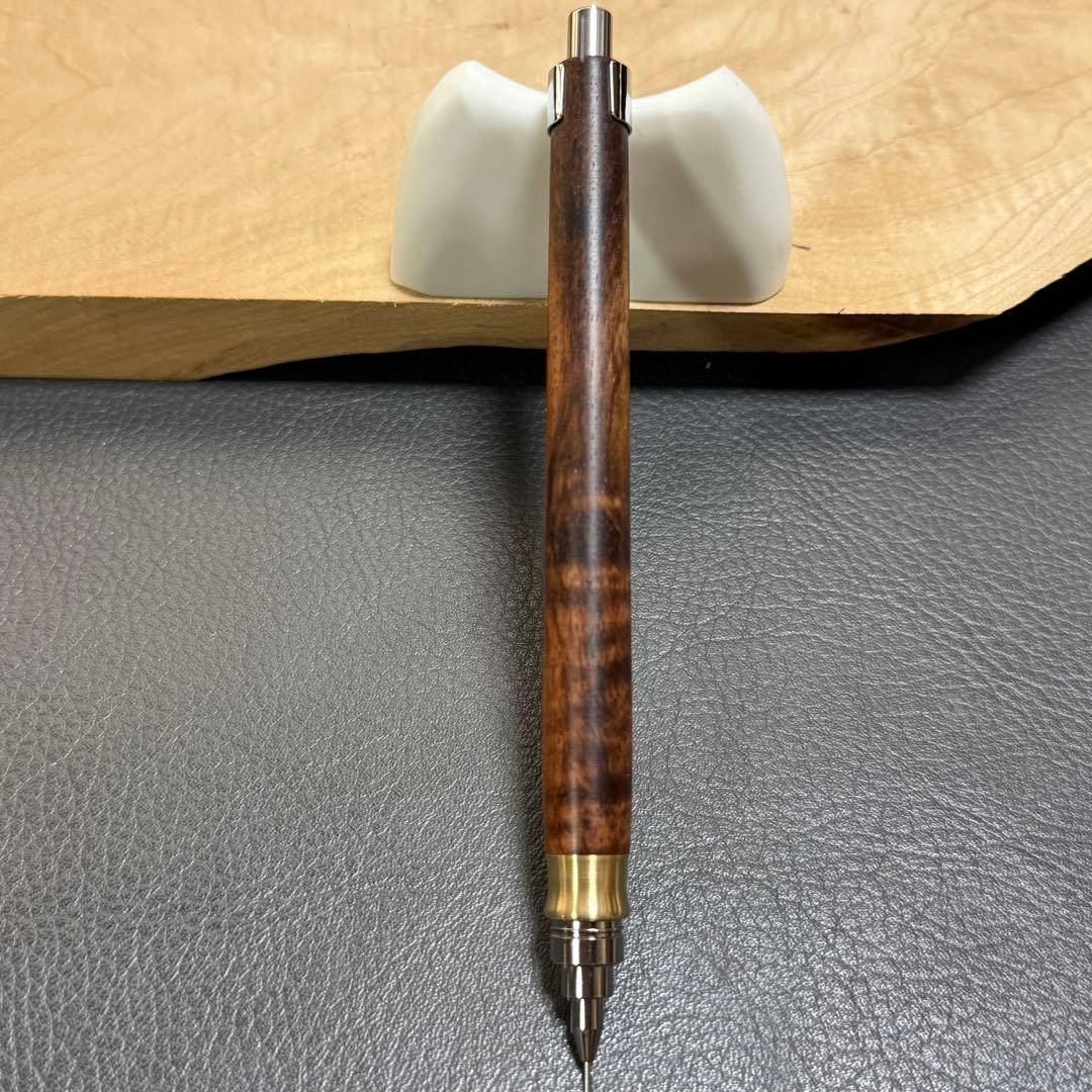 171グラナディロ杢あり　木製シャーペン　最強低重心R① 真鍮