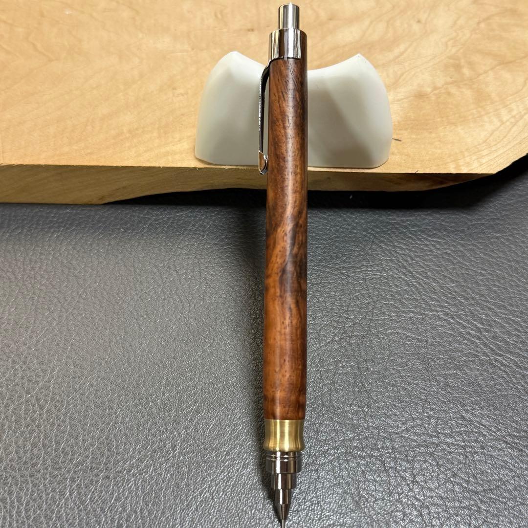 171グラナディロ杢あり　木製シャーペン　最強低重心R① 真鍮